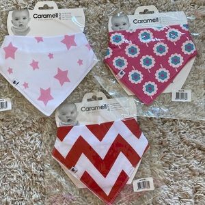 New cotton bandana bibs (set of 3)